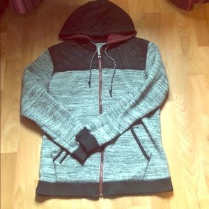 Men's buckle black hoodie